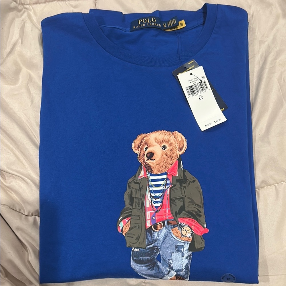 Ralph Lauren Blue Long Sleeve Polo Shirt